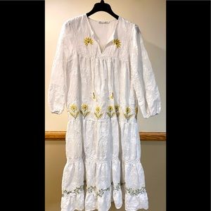 Zara Embroidered Maxi Dress